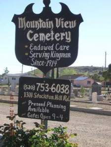 Mountain View Cemetery, Kingman, Arizona